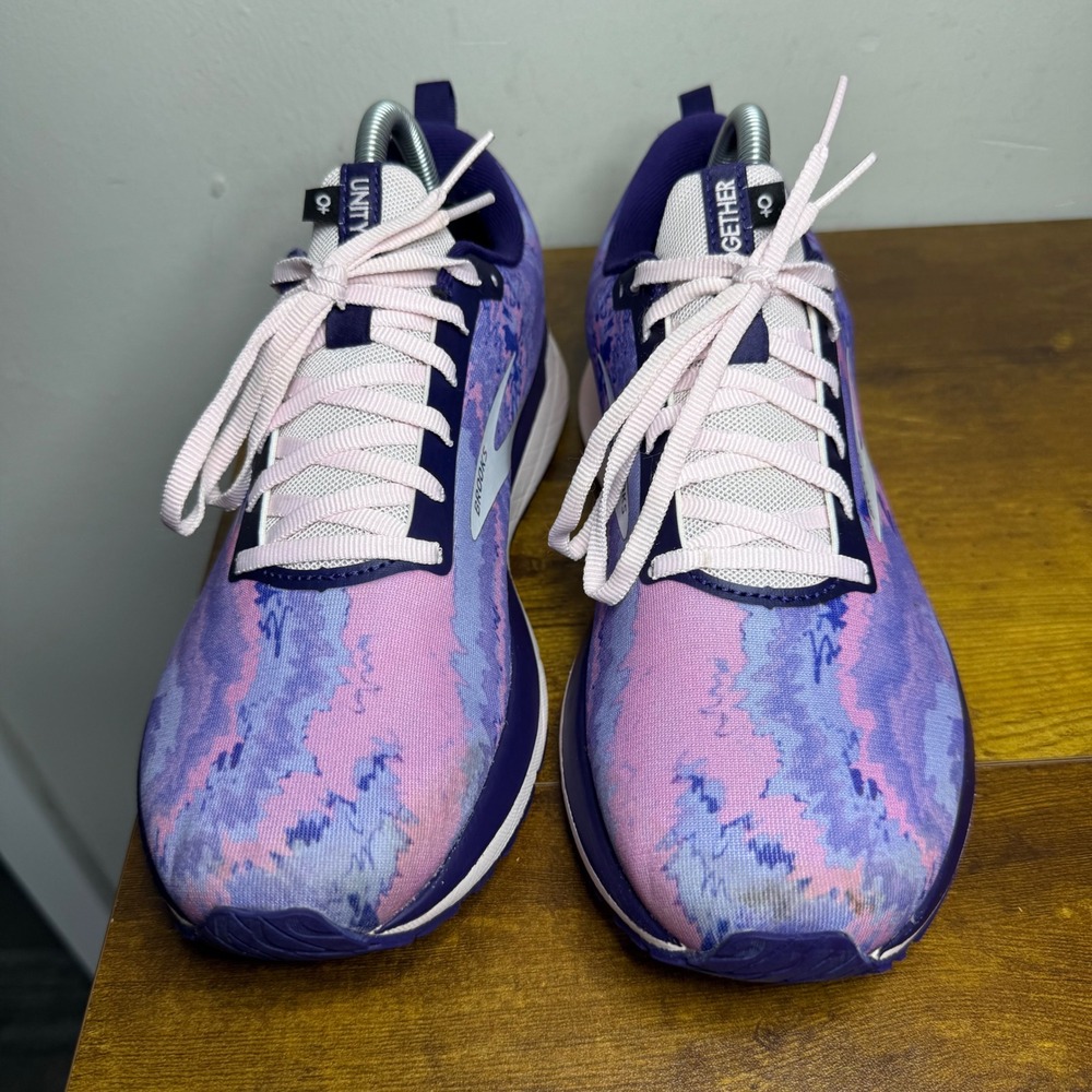 Brooks Revel 4 Running Shoes Women's Size 10 Together Pride Purple Pink - Picture 3 of 7